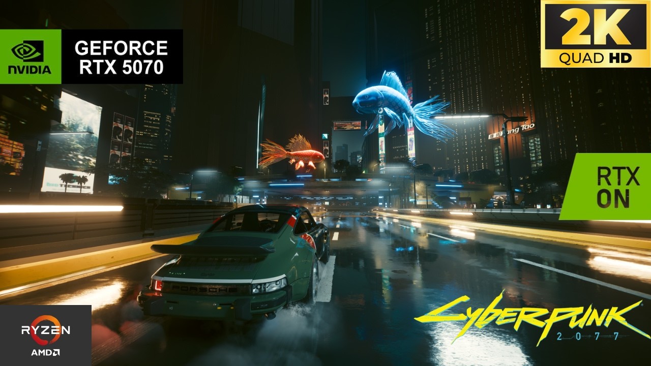 Cyberpunk 2077 | RTX 5070 + Ryzen 7 7800X3D | 1440p Ultra Benchmark