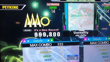 (DDR A3) 14 PFC#185 Unreality (ESP-14) 999,800!!!