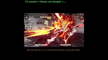 #GGST #SOL :Clean-Hit Fafnir Examples 7.2: f.S, Counter→Vortex, not charged→c.S→2K-6S → Faf #shorts