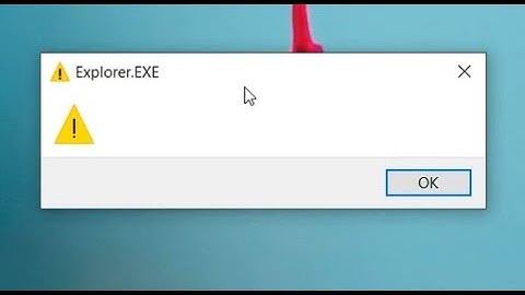 (How to) Fix "Explorer.EXE" Error