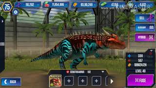 Juric Worldthe Game New Hybrids Pachygalosauruscerazinosaurus