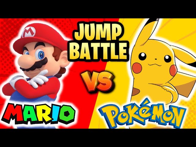 Pokemon vs Mario Jump Battle | Brain Break | Just Dance | Mario Run class=