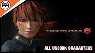 ▶️DEAD OR ALIVE 6 - ALL UNLOCK CHARACTERS STEAM 🎮