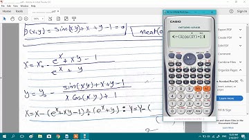 How to solve nonlinear equations with calculator- part 1