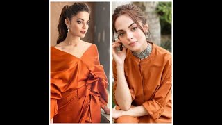 Minal Khan Vs Komal Meer same colour dress 😍😘❣️❣️💓💕💕✨✨