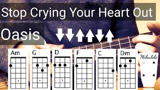 Stop Crying Your Heart Out - Oasis ukulele tutorial / play-a-long