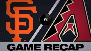 Dickerson collects 6 RBIs in Giants debut | Giants-D-backs Game Highlights 6/21/19