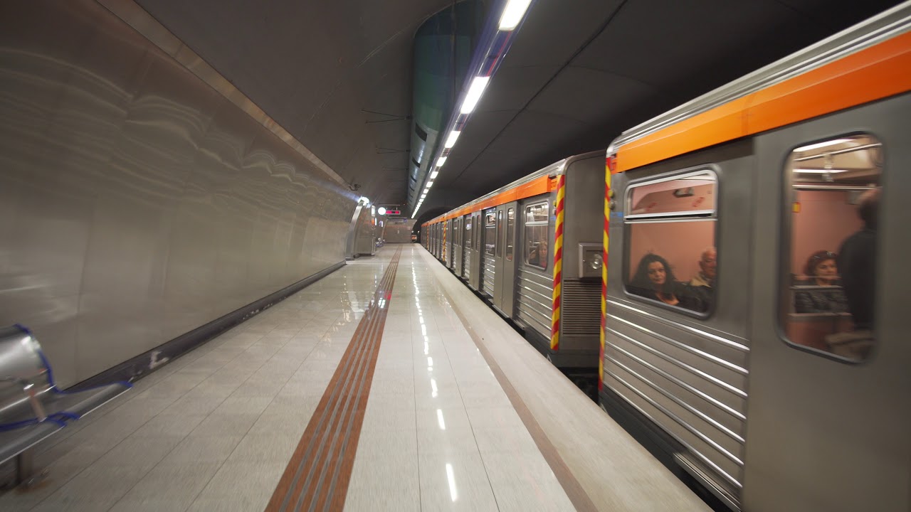 Greece, Athens, metro ride from Eleonas to Kerameikos, 5X escalator