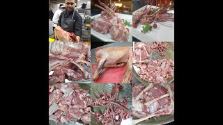 How To Cut Whole Goat Meat Cutting Video Butcher Skills Part 1