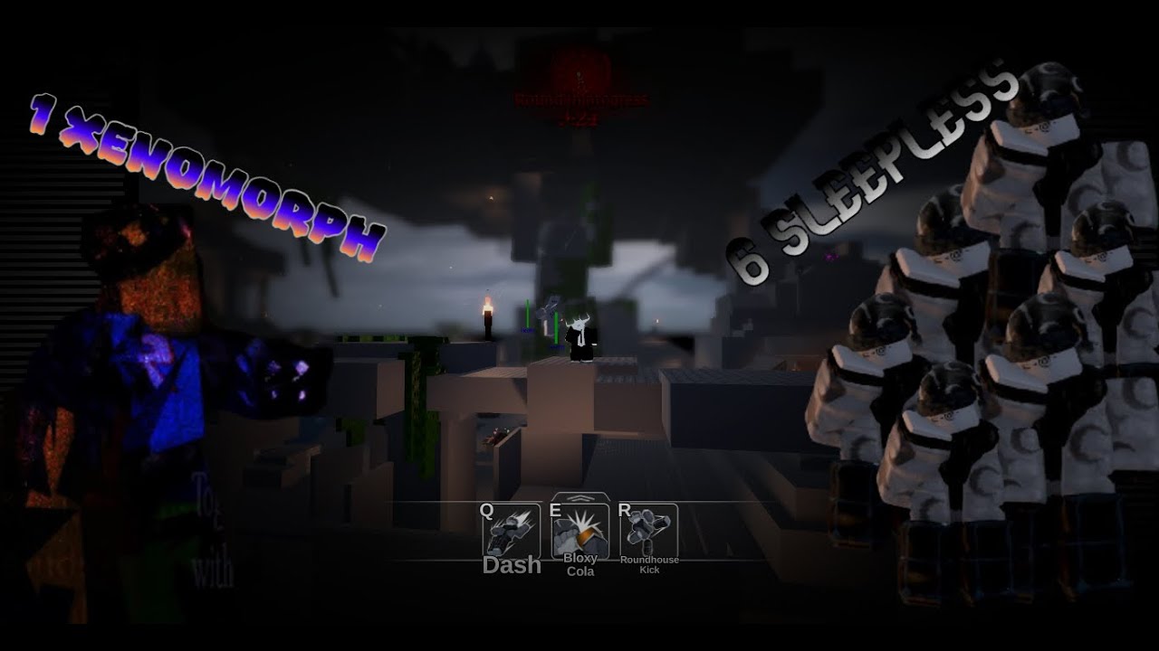 6 sleepless vs 1 xenomorph | Eternity Game Roblox |