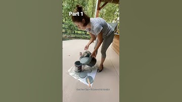 Part 1 - Painting Concrete Patio with Stencils