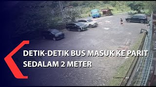Detik-detik Bus di Kulon Progo Masuk ke Parit Sedalam 2 Meter