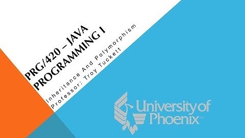 Inheritance and Polymorphism