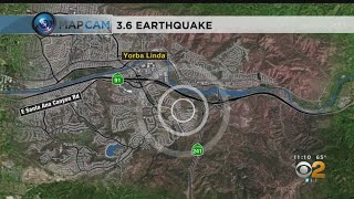 The earthquake was centered near border of yorba linda and anaheim
hills. suzanne marques reports.