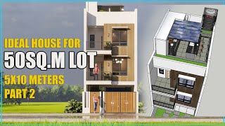 50 SQ.M. LOT |IDEAL HOUSE DESIGN| 3 STOREY WITH PARKING   ROOF DECK