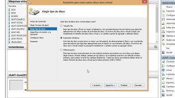 Crear disco duro virtual VHDX en Hyper-V