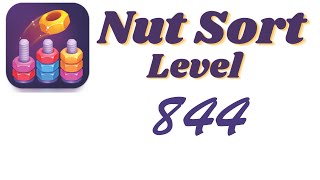 Nut Sort Level 844 Walkthrough | Nuts — Color Sort 844 solution