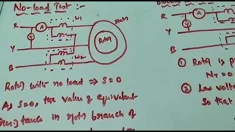 No load and Blocked Rotor Tests of a Three Phase Induction Motor