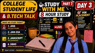 📚 My 9th YouTube Live | Day 3 | Java Lecture Live | Engineering Student Study With Me ☕💻