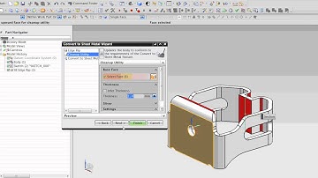 Convert To SheetMetal Wizard