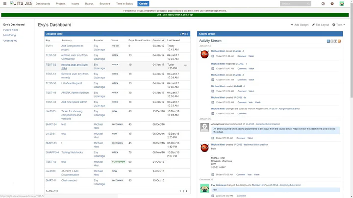 JIRA Components and Versions