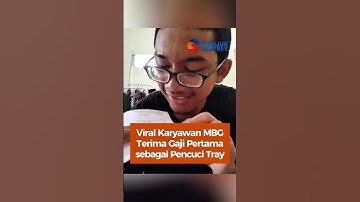 Viral Karyawan MBG Terima Gaji Pertama Sebagai Pencuci Tray