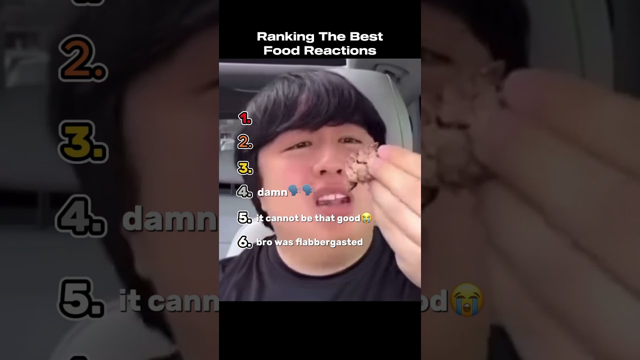 Ranking The Best Food Reactions