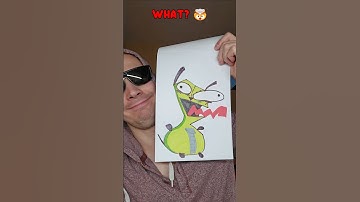 Drawing Invader ZIM with OMG try this filter