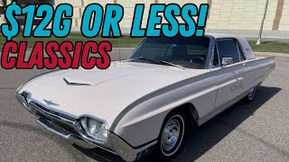 Classic Cars for Sale $12,000 or Less! Affordable Classic Car Prices | Drivable and Presentable