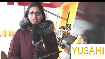 automatic cnc rebar stirrup bending machine operation video