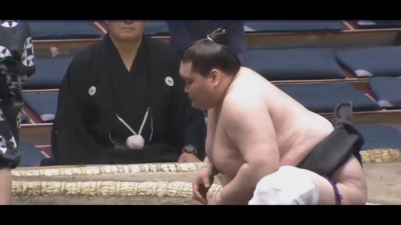 mongolian wrestling training Terunofuji v Shimomura Sumo Day 11, 20 March 2019, Osaka