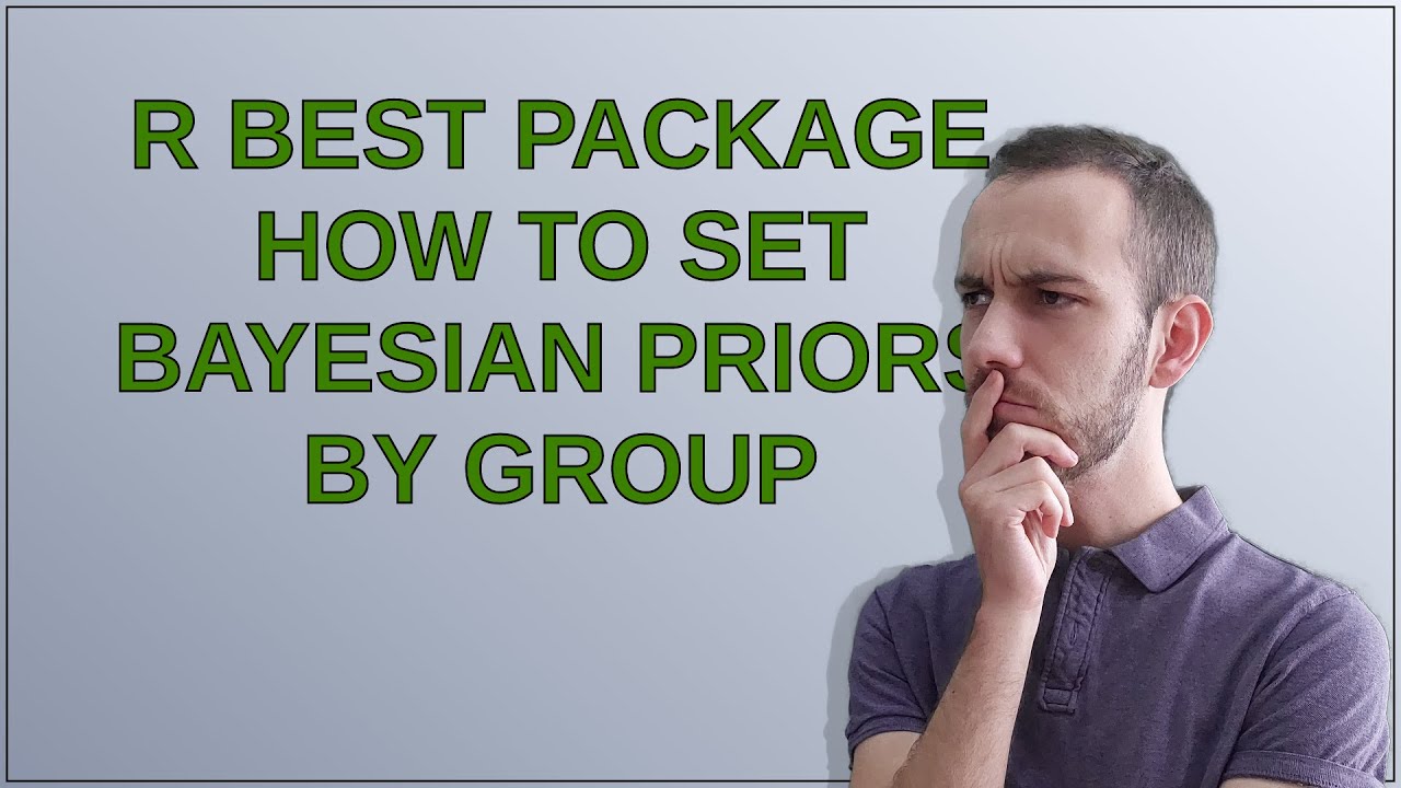 R BEST package how to set Bayesian priors by group - YouTube