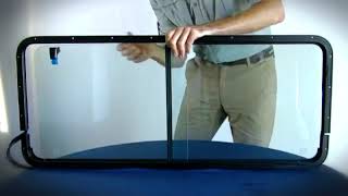 Rear Rubber Window Channel Install - Step 4 - Land Rover Defender
