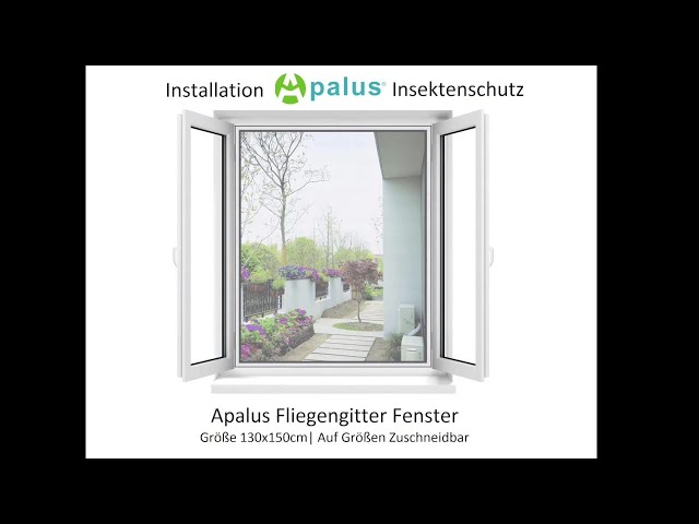 Apalus Fliegengitter Fenster 130x150cm ( Bestseller) 