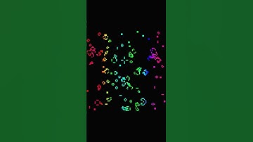 Hypnotic Algorithmic Art - Evolving Life in Code #shorts