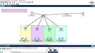 64. Wireless LAN Controller WLC Configuration Using Cisco Packet Tracer   Cisco WLC