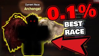 Showcasing New Op Archangel Race In The Forge Roblox...