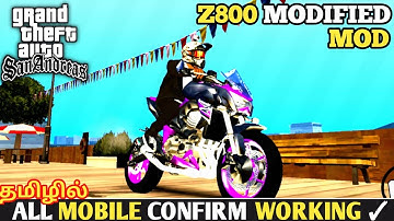 Kawasakiz800 modified mod for GTASAndreas Android in Tamil MOBILE#gtasanandreas#gtasanandreasandroid