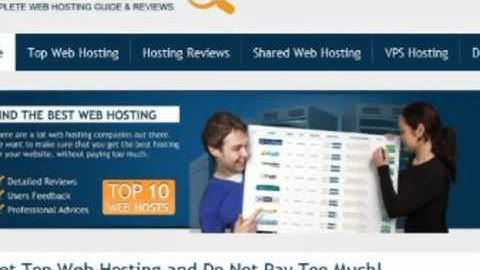 Web Hosting Top10 - Introduction video