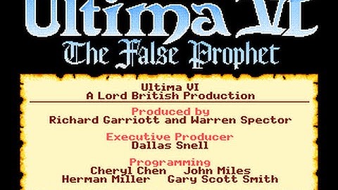 Ultima VI Intro and Opening Scene