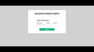 #9 Validate Radio Input with React Hook Form v7 - React Micro Project for Beginners