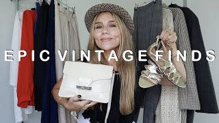 VINTAGE TRY ON THRIFT HAUL   EPIC VINTAGE FINDS!  THE JO DEDES AESTHETIC