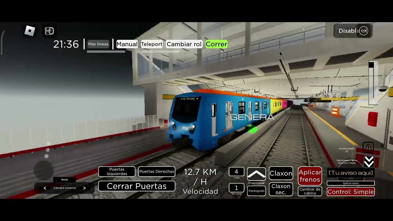 recorrido de periférico Oriente a olivos línea 12 únicamente disponible en servidores privados