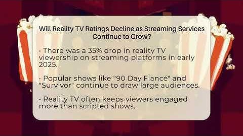 Will Reality TV Ratings Decline as Streaming Services Continue to Grow? - The Reality Radar
