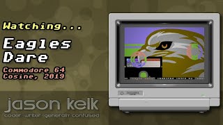 Watching Eagles Dare (C64)
This is a homage to one of the classic Eagle Soft crack intros from the 1980s; code and graphics manipulation were by T.M.R, with music from aNdy.
Accompanying blog post at http://Kikstart.me.uk/eagles-dare-blog
Download available at http://Kikstart.me.uk/eagles-dare-c64 Watching Eagles Dare (C64)