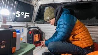 Coldest Night I've Ever Spent in my Truck | Sub Zero Degree Truck Camping