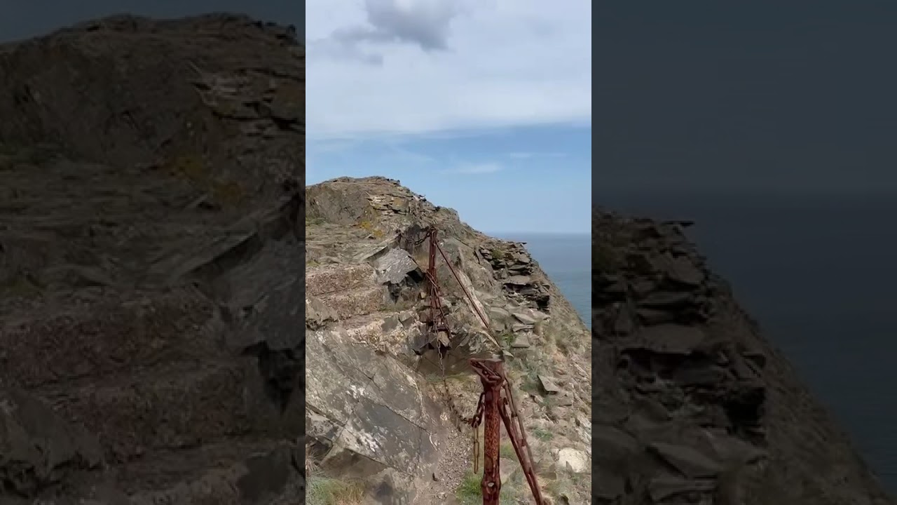Ruins of a castle on a cliff, 