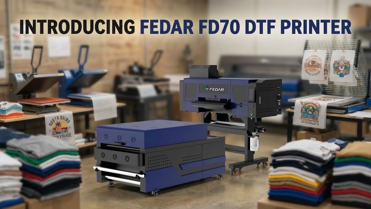 Сколько печатающих головок? Представляем принтер Fedar FD70 24" DTF.