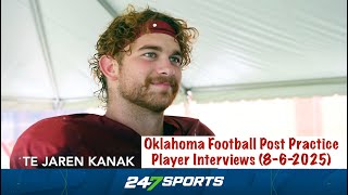 Oklahoma Football Post Practice Player Interviews (Fall Camp) - 8/6/2025