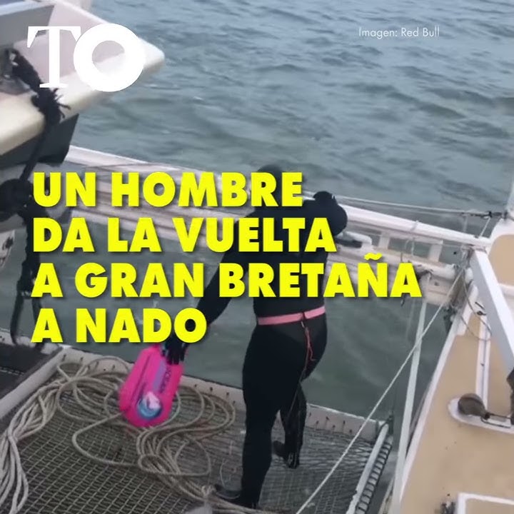 Un hombre da la vuelta a Gran Bretaña a nado por primera vez en la historia